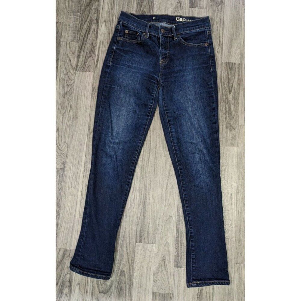 Gap 1969 Womens Size 24 Skinny Pockets Denim Blue Jeans
